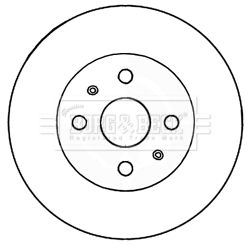 BORG & BECK Тормозной диск BBD5182